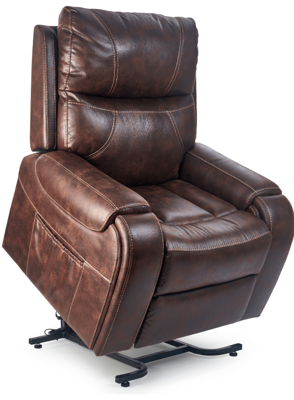 Sedona Recliner (UC-478) by UltraComfort, featuring plush cushioning, 4-Zone Comfort Zone Positioning, built-in cup holder, wireless charger, and adjustable headrest for ultimate relaxation.