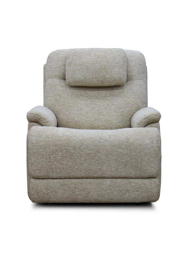 Flexsteel Zecliner power recliner in durable performance fabric, featuring Zero Gravity recline, adjustable headrest, lumbar support, removable head pillow, and USB charging port.