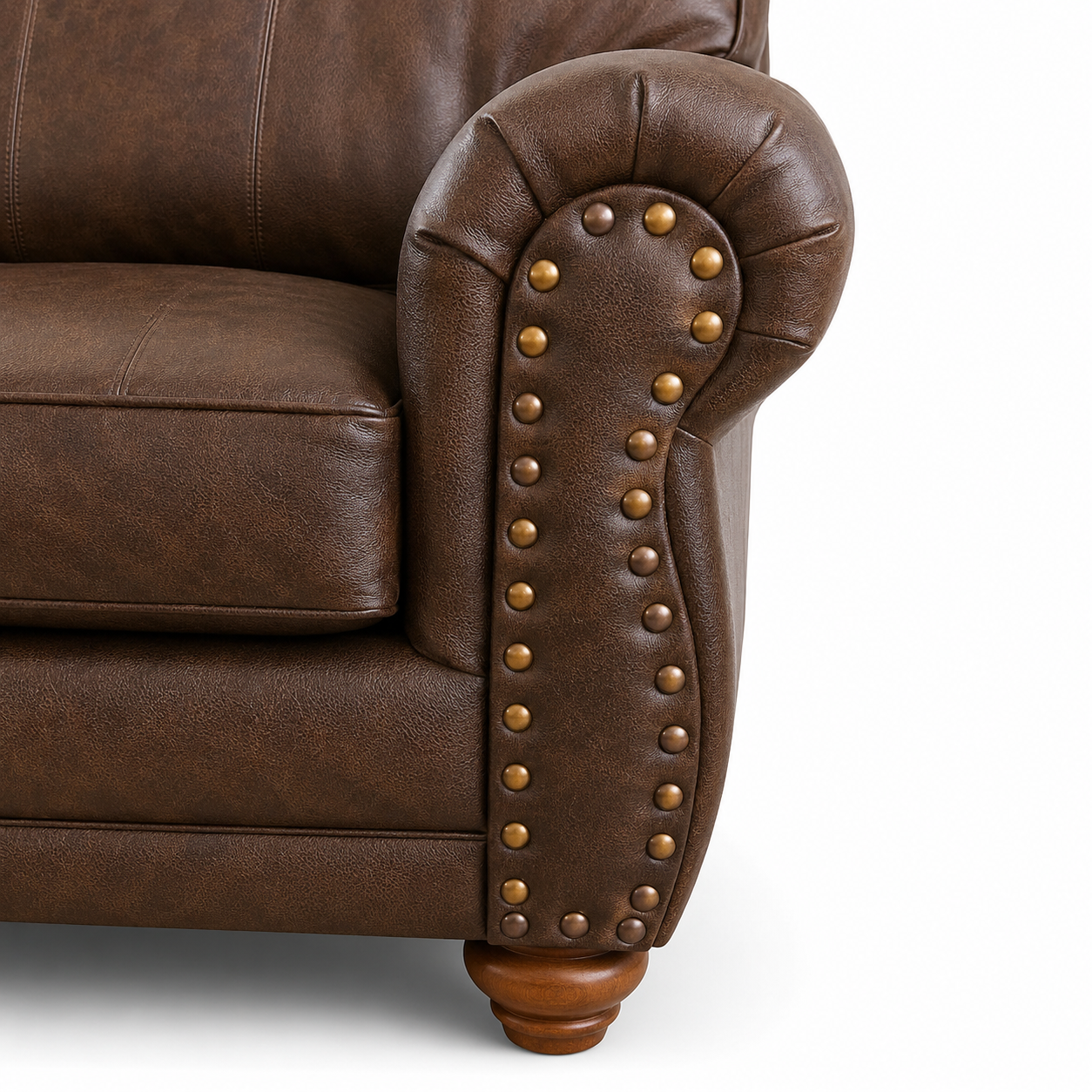 Field and Stream Leather Couch - Image 2