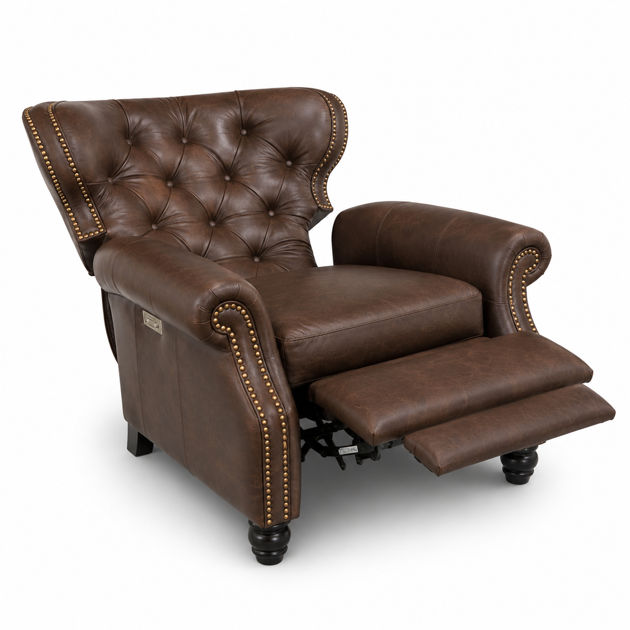 Amish Leather Power Recliner - Image 3