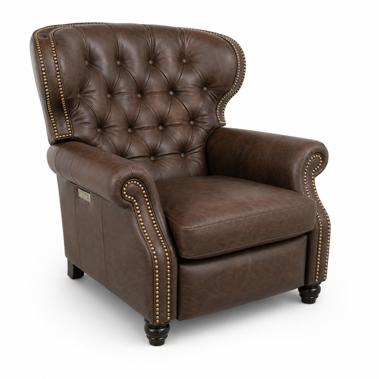Amish Leather Power Recliner - Image 2